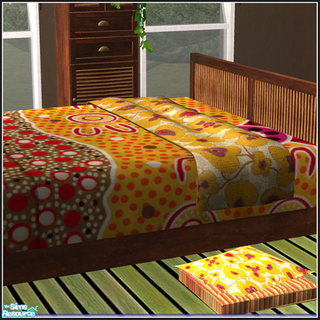 Sims 2 — Ethnic beddings for Silvia - Blanket 4 by mirake — 
