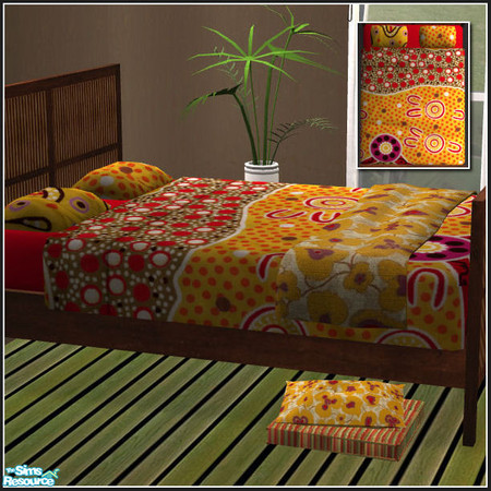 Sims 2 — Ethnic beddings for Silvia - Bedding 4 by mirake — 