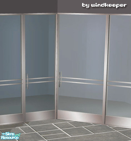 Sims 2 — Helios door 3 diagonal by Windkeeper — Diagonal version of Helios door 3 from this set. Requires that file to