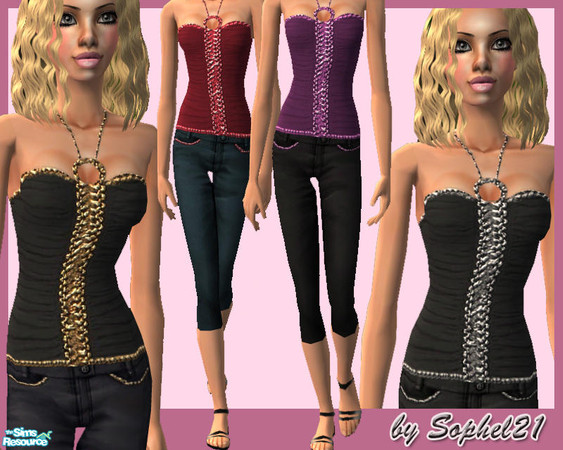 Sims 2 — SO_TeenCollection_005 by Sophel21 — set of 4 whole outfits for your female teen sim ladies ;) Outfit comes with