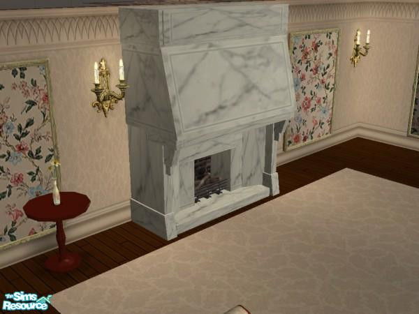 Sims 2 — French Marble Fireplace Surround by sammish — free to use across the whole sims community. tsraa