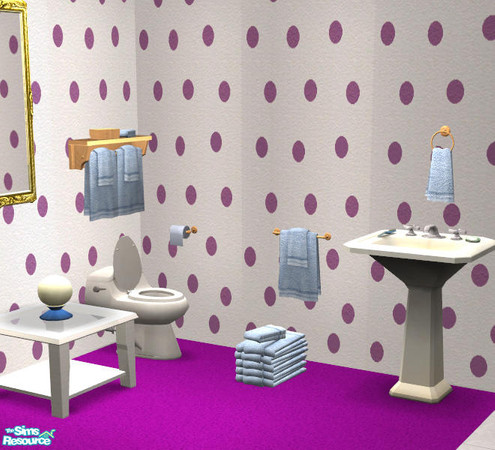 Sims 2 — TP Blue Hanging - #320449 by DOT — TP Blue Hanging. DOTs Cove, dotted with towels. *OFB REQUIRED* Sims 2 by DOT