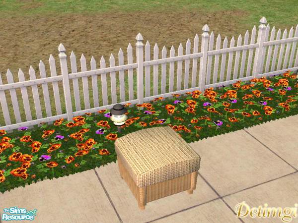 Sims 2 — SummerGarden-light wicker - Ottoman by TSR Archive — Light wicker recolor of shtinky bijoux ottoman