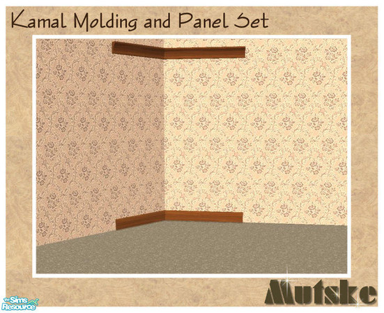 Sims 2 — Kamal Molding II by Mutske — These are a better version of my first Molding and Panel set. Diagonal is also