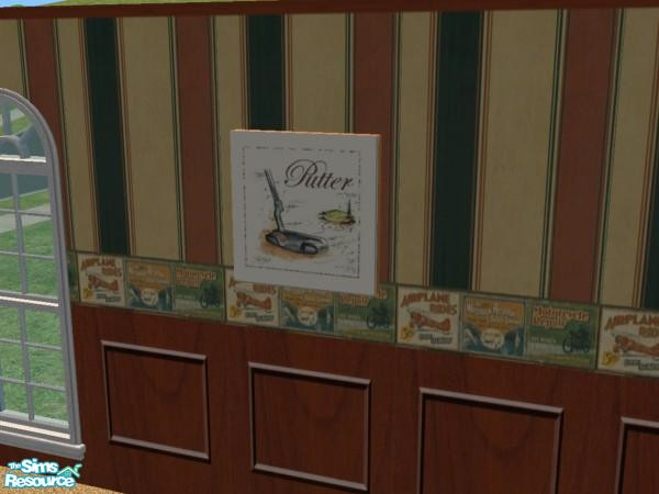 Sims 2 — Manly Den Set - Individual Item by TheNumbersWoman — Putter Picture