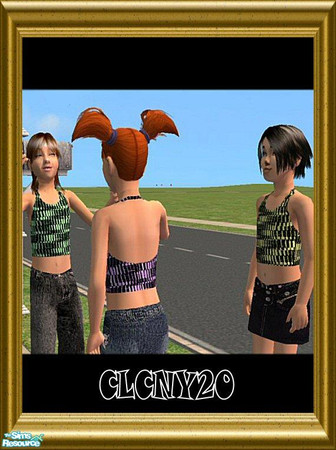 Sims 2 — Colored 3D Tops For Little Girls by clcny20 — I know these 3D top submissions have been all over the place, so