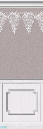 Sims 2 — Lace Walls 2 ~ Taupe - Individual Item by maylynn55 — Made by MayLynn55 - **TSRAA**