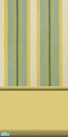 Sims 2 — NK Green and Gold BR - Wallpaper by MoMama — A green and gold striped top with a gold bottom. Bring warmth to a
