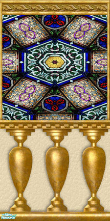 Sims 2 — Jewels of Architecture - Wall 06 by Qness — Jewels of Architecture - Wall 06