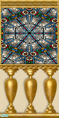 Sims 2 — Jewels of Architecture - Wall 05 by Qness — Jewels of Architecture - Wall 05