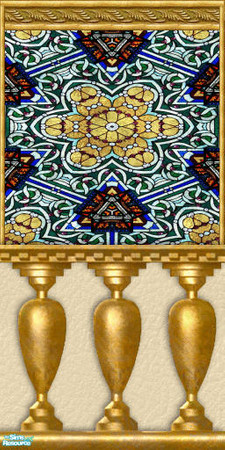 Sims 2 — Jewels of Architecture - Wall 03 by Qness — Jewels of Architecture - Wall 03