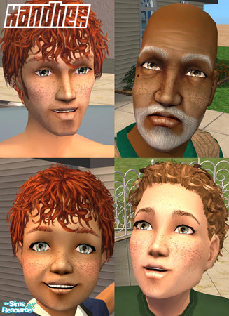 Sims 2 — Complete Freckle collection by Xandher — These freckles will work for any age group, any skintone, and either