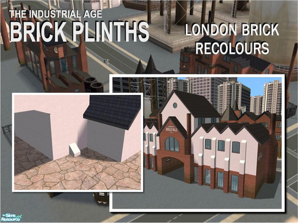 Sims 2 — Plinth Chamfer Top (double) by Cyclonesue — Recolour in white London Brick. To place one plinth on top of