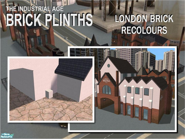 Sims 2 — Standard Foundation Plinth (double) by Cyclonesue — Recolour in white London Brick. To place one plinth on top