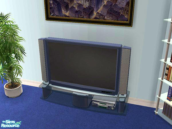 Sims 2 — Midnight Blue Livingroom - TV by munchkin_brat — Recolor of expensive floor model TV. 