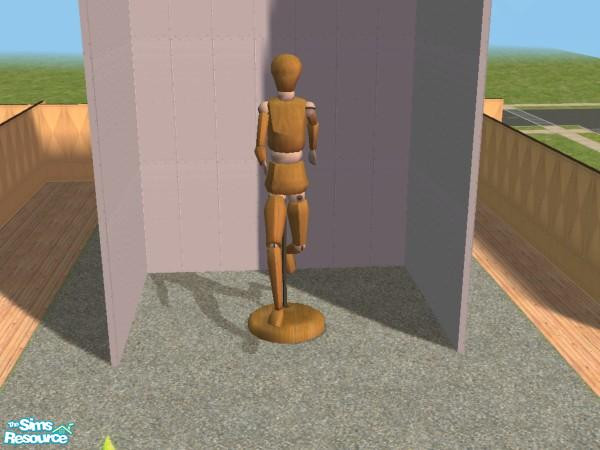 Sims 2 — Wooden Model (BIG version) by morten8035 — Originally used for figure drawing, "The Measure of a Sim"