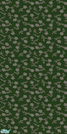 Sims 2 — Maxis Floral Euro Green by Mutske — Maxis wallpaper without the molding. I just made them to use them with my