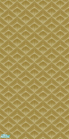 Sims 2 — Maxis Deco Gold Fan by Mutske — Maxis wallpaper without the molding. I just made them to use them with my
