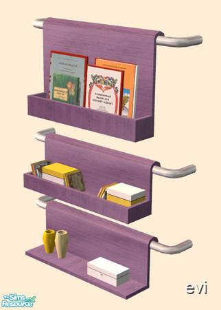 Sims 2 — evi's purple bedroom - Bookcase by evi — .