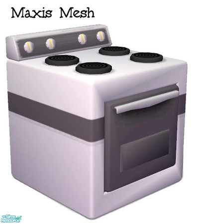 Sims 2 — Puppy Love Oven by dancingaphrodite — What little sim wouldn't want an oven that looks just like the real thing?