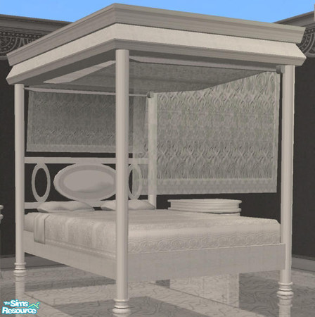 Sims 2 — Silent Whisper Bedroom - Bedscreen by Cloisonne — Lace screen