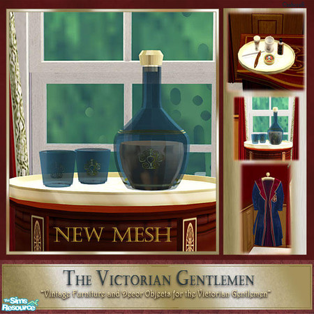 Sims 2 — The Victorian Gentlemen - Beverage Tray by Cashcraft — A collection of furniture and decorative objects for your