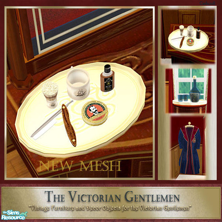 Sims 2 — The Victorian Gentlemen - Razor Tray by Cashcraft — A collection of furniture and decorative objects for your