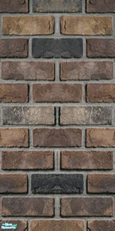 Sims 2 — Sierra Brick by socgrrrl725 — Brick Wall - Use inside or out. Created by Socgrrrl725. 