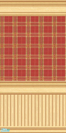 Sims 2 — jsf2PineBRedPlaidDuo by jsf — From jsf Designs exclusively for TSR. Please do not clone or distribute outside of