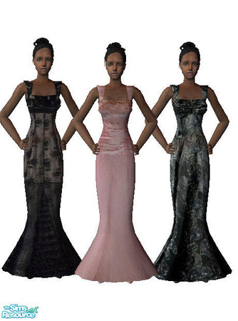 Sims 2 — nightlive evening dress by mereltje — none