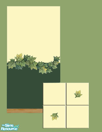 Sims 2 — Ivy Wall & Floor Set by socgrrrl725 — Your Sim needn't have a green thumb to enjoy having some Ivy in the