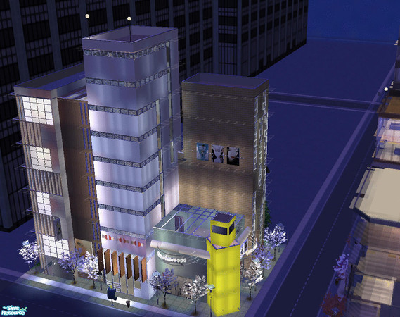 Sims 2 — Menichi Square by romulusremus —  The next in the series of downtown asian designs includes the illustrious
