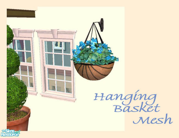 Sims 2 — Hanging Basket - New Mesh by Shakeshaft — Part of a New Mesh set of Hanging Baskets, set includes mesh and 4