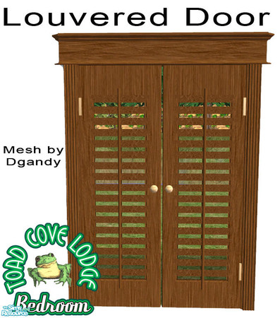 Sims 2 — Toad Cove Louvered Doors by dancingaphrodite — I've found these doors to be very versatile. One of my favorite