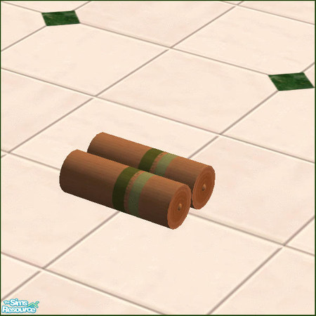 Sims 2 — Green Peace Bathroom  - Orange Towels by Chezzie — Recolor from Mango Sims Shiva Bathroom Set