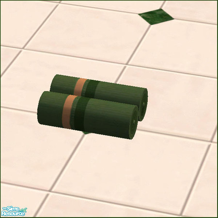 Sims 2 — Green Peace Bathroom  - Green Towels by Chezzie — Recolor from Mango Sims Shiva Bathroom Set