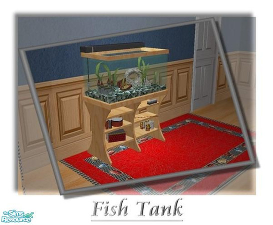 Sims 2 — Cars Bedroom Set - Fish Tank by ConnieR2003 — "With the popularity of the new Disney Pixar movie amongst
