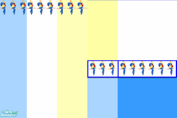 Sims 2 — Parrotheads Unite! by chayann — Jimmy Buffet himself would drool over this pretty perched parrot paper! 