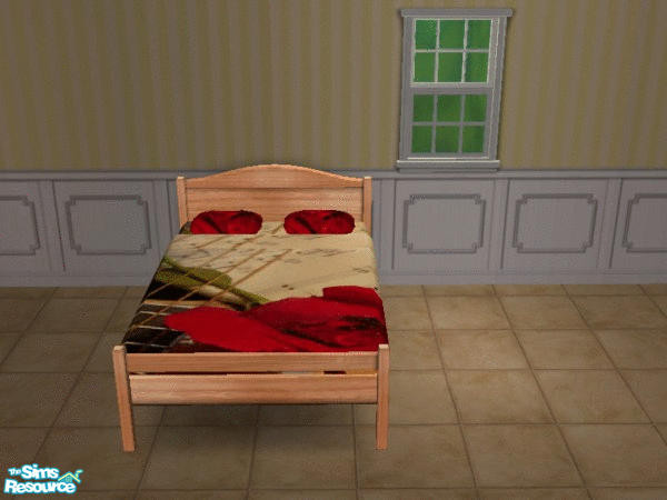Sims 2 — vivikry-rosenotebedding by xkikkokry — A rose note bedding