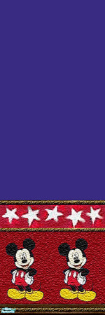 Sims 2 — Disney's Mickey Mouse - Individual Item by Lorah — Red, blue, white, yellow, tile and paint walls with 2 floors.