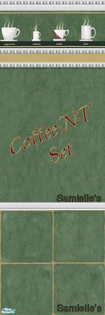 Sims 2 — jbCoffee-N-TSet538 by Samielle — Beautiful wall & floor set of your sims home, Coffee Shop or Restaurant.