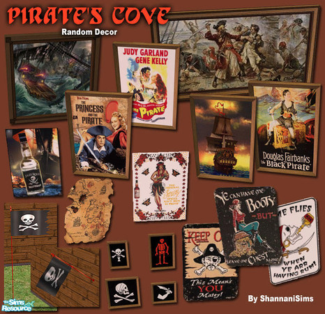 Sims 2 — Pirate's Cove - Random Decor! by Shannanigan — Scurvy decorative items for your Pirates to admire! Maxis