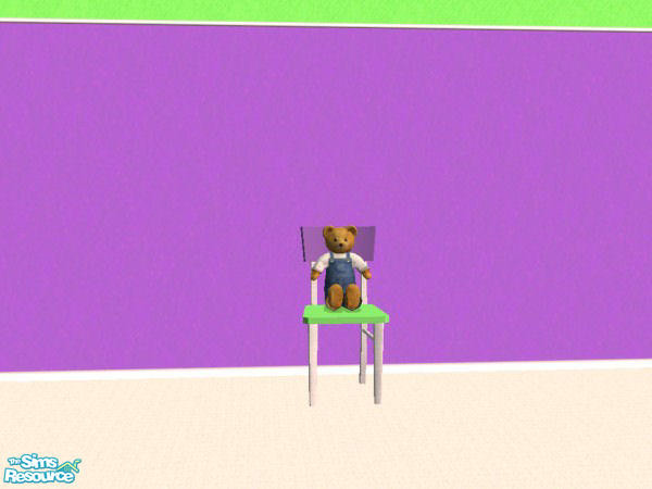 Sims 2 — Mermaid Bedroom Decorative Bear Chair by wytetygryss — A recolour of the Little Thinker decorative chair by