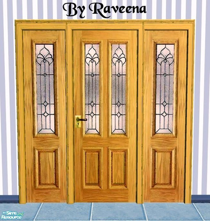 Sims 2 — Designer Door - 6 by Raveena — Part of the Designer Door 2 Series. You need BitzyBus's mesh for this file to