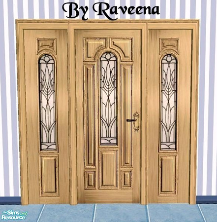 Sims 2 — Designer Door - 3 by Raveena — Part of the Designer Door 2 Series. You need BitzyBus's mesh for this file to