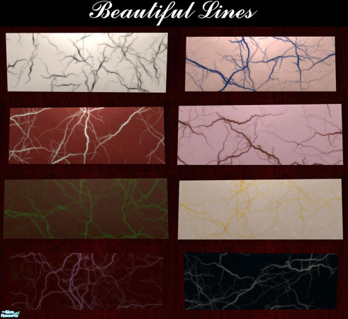Sims 2 — Beautiful lines - 8 arts by The T — Mordern Arts for your cool sims. Recolored of Cantingorus Splatter ( I am