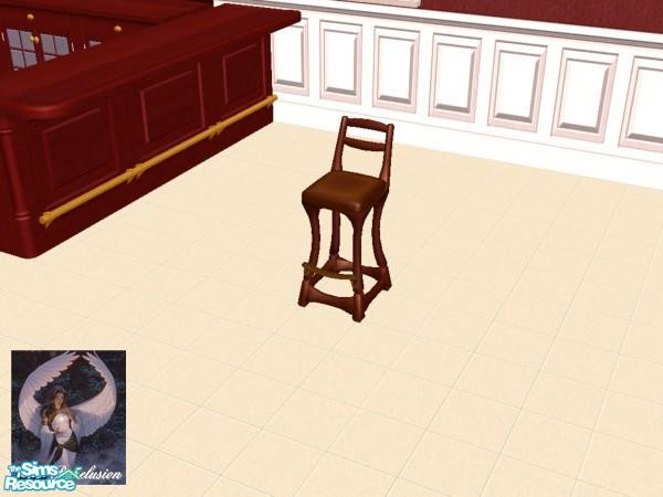 Sims 2 — Scarlett Simplicity Kitchen - barstool by pixielusion — Part of the Scarlett Simplicity kitchen