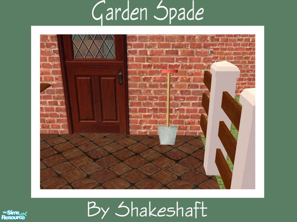Sims 2 — Garden Spade by Shakeshaft — Part of a set of Gardening objects for the Sim with green fingers,set includes a