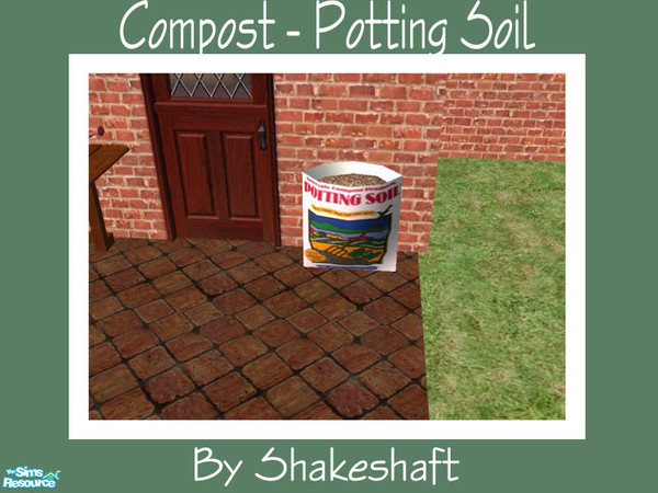 Sims 2 — Compost Bag - Potting Soil by Shakeshaft — Part of a set of Gardening objects for the Sim with green fingers,set