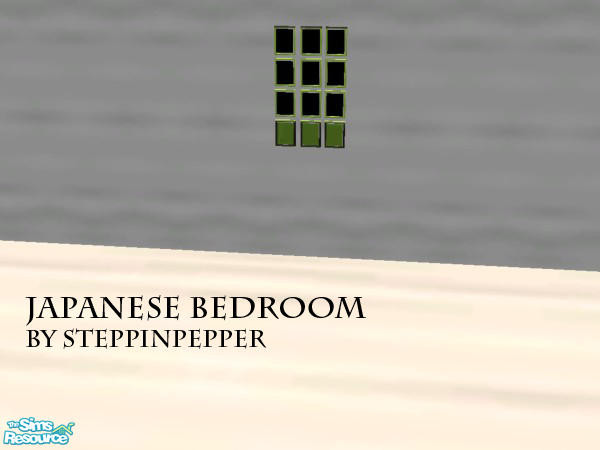 Sims 2 — Modern Japanese Bedroom - Wall Hanging by steppinpepper — Part of Modern Japanese Bedroom set